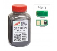 Тонер OKI C301/321, 60г Black+chip AHK (1505325)