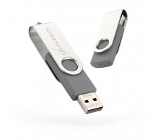 USB флеш накопичувач eXceleram 8GB P1 Series Silver/Gray USB 2.0 (EXP1U2SIG08)