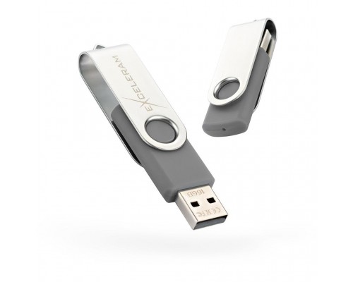 USB флеш накопичувач eXceleram 8GB P1 Series Silver/Gray USB 2.0 (EXP1U2SIG08)