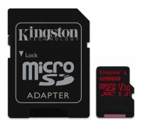 Карта памяти Kingston 128GB microSDXC class 10 UHS-I U3 (SDCR/128GB)