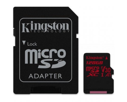 Карта пам'яті Kingston 128GB microSDXC class 10 UHS-I U3 (SDCR/128GB)