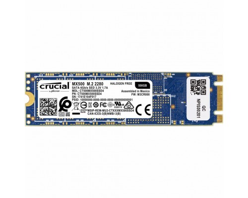 Накопичувач SSD M.2 2280 500GB MICRON (CT500MX500SSD4)