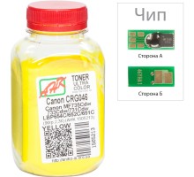 Тонер Canon LBP-650/MF-730, 90г Yellow +chip AHK (1505217)