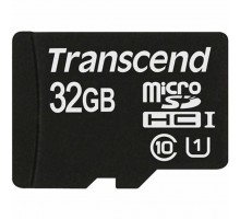 Карта памяти Transcend 32Gb microSDHC Class10 UHS-I (TS32GUSDCU1)