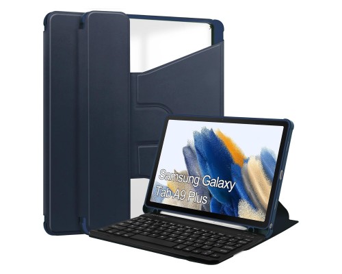 Чохол до планшета BeCover Keyboard 360° Rotatable Samsung Tab A9 Plus SM-X210/SM-X215/SM-X216 11.0" Deep Blue (710330)