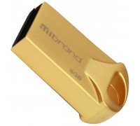 USB флеш накопитель Mibrand 8GB Hawk Gold USB 2.0 (MI2.0/HA8M1G)