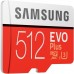Карта пам'яті Samsung 512GB microSDXC class 10 UHS-I U3 Evo Plus (MB-MC512GA/RU)