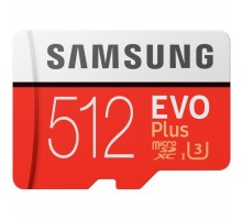 Карта пам'яті Samsung 512GB microSDXC class 10 UHS-I U3 Evo Plus (MB-MC512GA/RU)