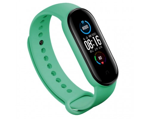 Ремінець до фітнес браслета BeCover Silicone для Xiaomi Mi Smart Band 5 Green (705067)