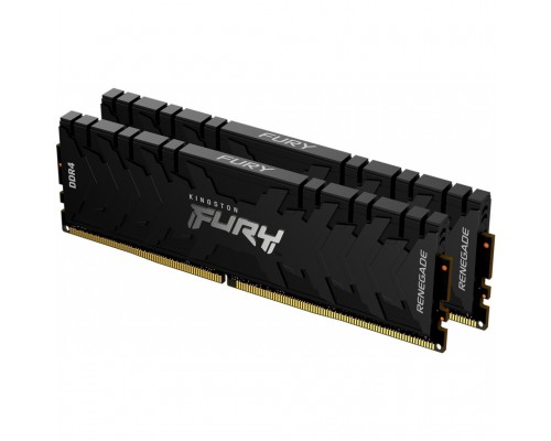 Модуль пам'яті для комп'ютера DDR4 16GB (2x8GB) 3200 MHz Renegade Black Kingston Fury (ex.HyperX) (KF432C16RBK2/16)