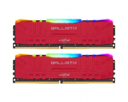 Модуль пам'яті для комп'ютера DDR4 32GB (2x16GB) 3200 MHz Ballistix Red RGB MICRON (BL2K16G32C16U4RL)