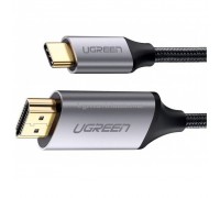 Перехідник Ugreen Type-C M to HDMI M 1.5m MM142 Alum. (GrayBlack) (50570)