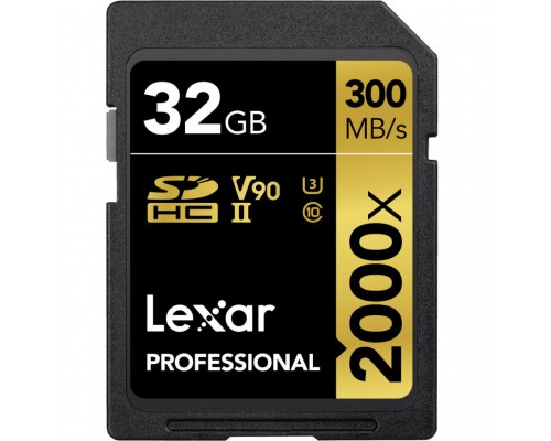 Карта пам'яті Lexar 32GB SDHC class 10 UHS-II V90 U3 2000x (LSD2000032G-BNNNG)