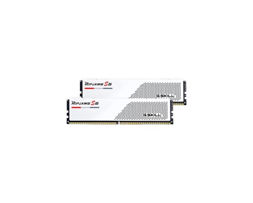 Модуль пам'яті для комп'ютера DDR5 32GB (2x16GB) 6000 MHz Ripjaws S5 White G.Skill (F5-6000J3238F16GX2-RS5W)