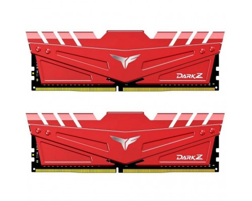 Модуль памяти для компьютера DDR4 16GB (2x8GB) 3000 MHz T-Force Dark Z Red Team (TDZRD416G3000HC16CDC01)
