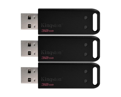 USB флеш накопичувач Kingston 3x32GB DataTraveler 20 USB 2.0 (DT20/32GB-3P)