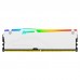 Модуль пам'яті для комп'ютера DDR5 16GB 5200 MHz FURY Beast White RGB Kingston Fury (ex.HyperX) (KF552C40BWA-16)