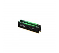 Модуль пам'яті для комп'ютера DDR4 64GB (2x32GB) 3200 MHz Fury Beast RGB Kingston Fury (ex.HyperX) (KF432C16BBAK2/64)