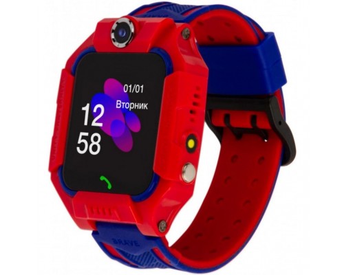 Смарт-годинник Atrix iQ2500 IPS Cam Flash Red дитячий телефон-часы з трекером (iQ2500 Red)