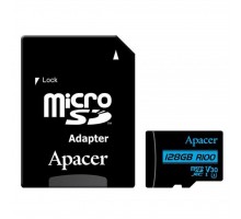 Карта пам'яті Apacer 128GB microSDHC class 10 UHS-I U1 V10 (AP128GMCSX10U7-R)