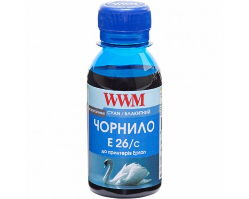 Чорнило WWM Epson XP-600/XP-605/XP-700 100г Cyan (E26/C-2)