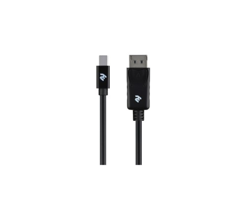 Кабель мультимедийный Mini DisplayPort to DisplayPort 2.0m 2E (2E-W1704)