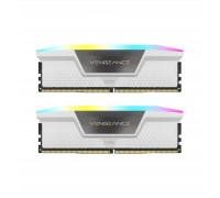 Модуль пам'яті для комп'ютера DDR5 32GB (2x16GB) 6400 MHz Vengeance RGB White Corsair (CMH32GX5M2B6400C36W)