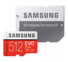 Карта пам'яті Samsung 512GB microSD class 10 UHS-I U3 Evo Plus V2 (MB-MC512HA/RU)