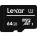 Карта пам'яті Lexar 64GB microSDHC class 10 UHS-I (LFSDM10-64GABC10)