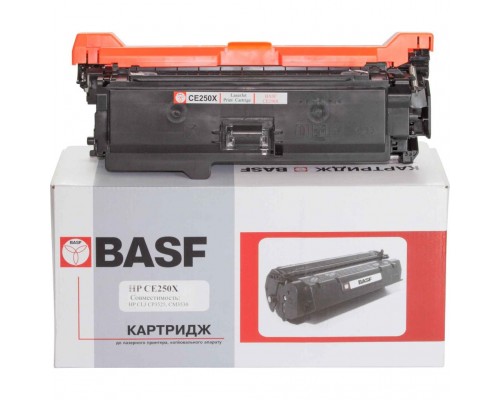 Картридж BASF для HP CLJ CM3530/CP3525 аналог CE250X Black (KT-CE250X)