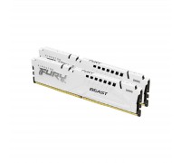 Модуль пам'яті для комп'ютера DDR5 32GB (2x16GB) 5200 MHz Beast EXPO White Kingston Fury (ex.HyperX) (KF552C36BWEK2-32)