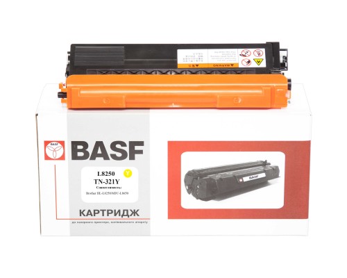 Тонер-картридж BASF Konica Minolta Bizhub C224/284/364, TN321Y (KT-TN321Y)