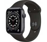 Смарт-часы Apple Watch Series 6 GPS, 44mm Space Gray Aluminium Case with Blac (M00H3UL/A)