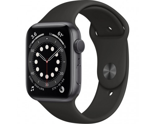 Смарт-годинник Apple Watch Series 6 GPS, 44mm Space Gray Aluminium Case with Blac (M00H3UL/A)