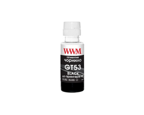 Чорнило WWM HP GT53 100г Black Pigment, для Ink Tank 115/315/319 (H53BP)