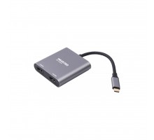 Перехідник Maxxter USB-C to 2 HDMI 2 display (V-CM-2HDMI)