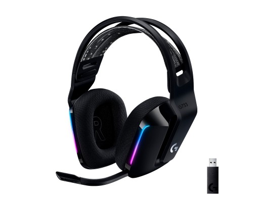 Навушники Logitech G733 Lightspeed Wireless RGB Gaming Headset Black (981-000864)