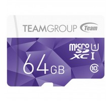 Карта пам'яті Team 64GB microSD Class10 UHS-I (TCUSDX64GUHS02)