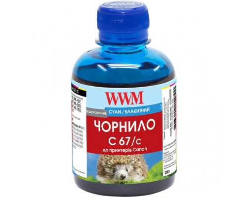 Чорнило WWM Canon IPF-107 200г Cyan IPF-107С (C67/C)