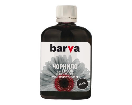 Чорнило Barva EPSON L1110/L3100 (103) 100мл BLACK (E103-690)