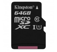 Карта пам'яті Kingston 64GB microSDXC class 10 UHS-I Canvas Select (SDCS/64GBSP)
