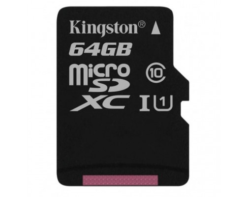 Карта пам'яті Kingston 64GB microSDXC class 10 UHS-I Canvas Select (SDCS/64GBSP)