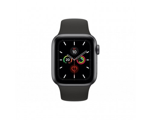 Смарт-годинник Apple Watch Series 5 GPS, 44mm Space Grey Aluminium Case with Blac (MWVF2UL/A)