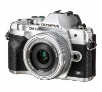 Цифровий фотоапарат Olympus E-M10 mark IV Pancake Zoom 14-42 Kit silver/silver (V207132SE000)