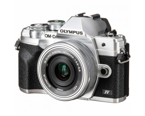 Цифровий фотоапарат Olympus E-M10 mark IV Pancake Zoom 14-42 Kit silver/silver (V207132SE000)