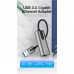 Перехідник USB 3.0 to Ethernet RJ45 1000Mb Aluminum black Vention (CEWHB)