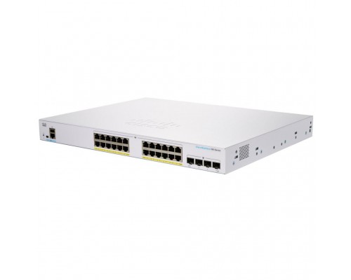 Комутатор мережевий Cisco CBS350-24FP-4G-EU