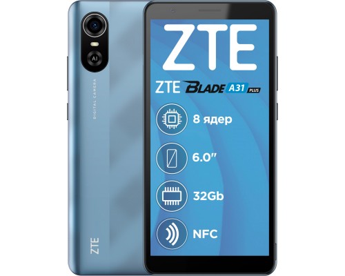 Мобільний телефон ZTE Blade A31 PLUS 1/32 GB Blue (899613)