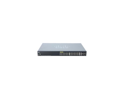 Комутатор мережевий Cisco SG350X-24P-K9-EU