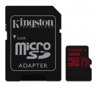 Карта пам'яті Kingston 32GB microSDHC class 10 UHS-I U3 (SDCR/32GB)